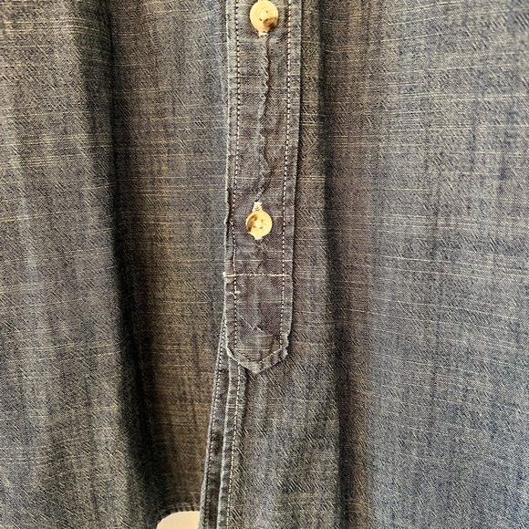 J Crew Chambray Long Sleeve Button Up Shirt - Picture 4 of 6